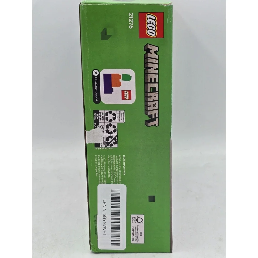 LEGO Minecraft The Creeper Kids Building Toy IN STOCK 665 Pc - DAMAGED‎ BOX